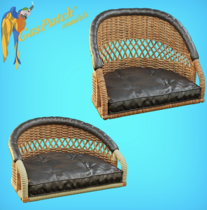 British Wicker Seat Perforated Back