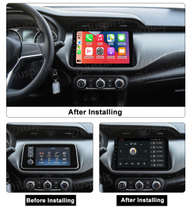 ANDROID autoradio navigatore per Nissan Micra P16 2016-2020 CarPlay Android Auto GPS USB WI-FI Bluetooth 4G LTE