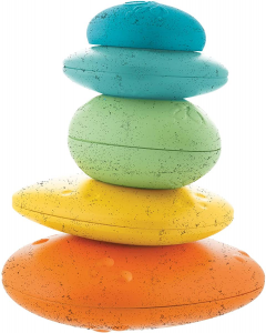 Chicco - Stone Balance, Gioco Impilabile con 5 Pietre di Colori