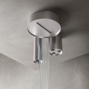Three-function ceiling-mounted showerhead Watertube Treemme