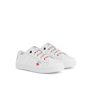 Sneakers bianche/rosse Minnie Geox