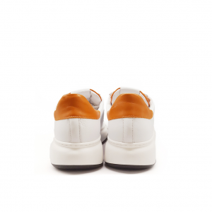 Sneakers bianche/arancio Méliné