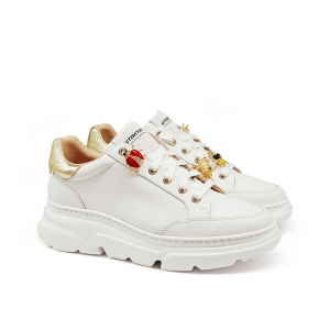 Chunky sneakers bianche con coccinelle Stokton