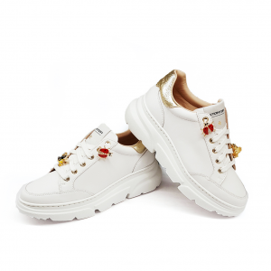 Chunky sneakers bianche con coccinelle Stokton