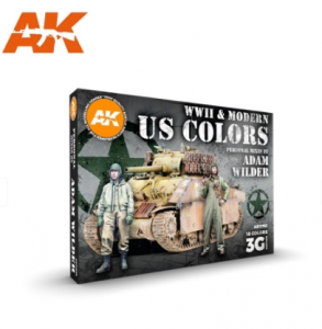 WWII and Modern Us Colors Paint Set.