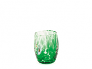 Bicchiere veneziano h&h bombato in vetro colori assortiti cl 5