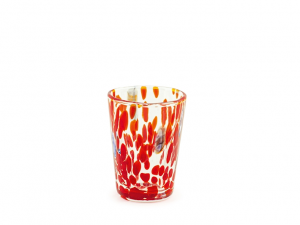 Bicchiere veneziano h&h in vetro colori assortiti cl 5
