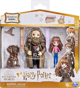 Wizarding World - Set Amicizia Hermione e Rubeus Hagrid con Thor, 7,5cm