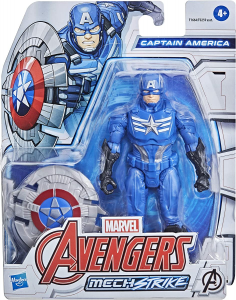 Hasbro - Avengers Marvel Mech Strike - Action figure di Captain America da 15 cm