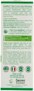 Equilibra Aloe Crema Viso Anti-Aging 50% Aloe Vera 50Ml Antirughe