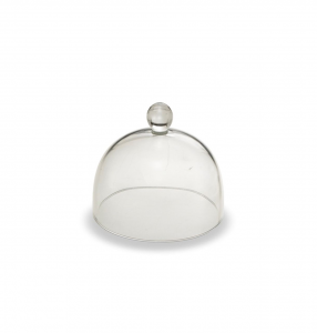 Cloche campana piccola in vetro trasparente