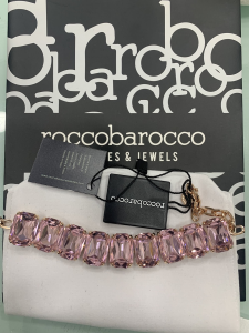 Bracciale Rocco Barocco con cristalli rosa ROJ134