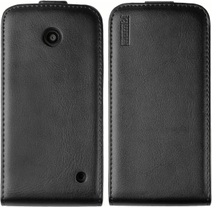 Mumbi PREMIUM Custodia in vera pelle compatibile con Nokia Lumia 830, nero