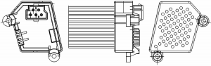 Si adatta BMW 3 (1998-2007) X3 (2004-2011) Riscaldatore Ventilatore Resistore 4D