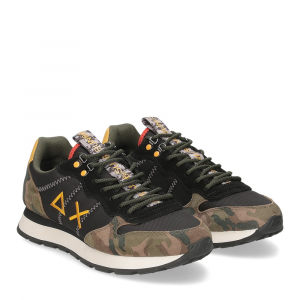 Sun68 Tom Goes Camping Z42110 nero camouflage
