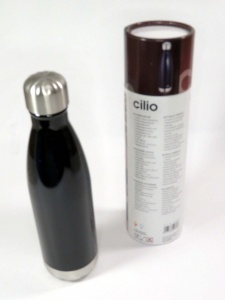 Bottiglia termica 500ml in acciaio nero