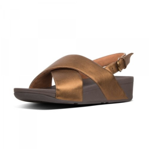 Fitflop - LULU LEATHER BACK-STRAP SANDALS BRONZE CO