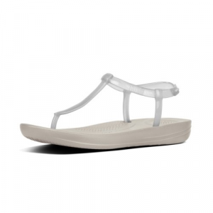 Fitflop - iQUSION SPLASH PEARLISED - BACK-STRAP SANDALS - URBAN WHITE es