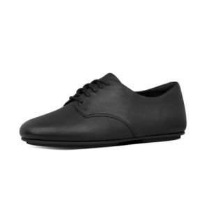 Fitflop - ADEOLA LEATHER LACE UP DERBYS ALL BLACK CO AW01