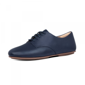 Fitflop - ADEOLA LEATHER LACE UP DERBYS MIDNIGHT NAVY CO