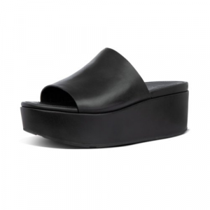 Fitflop - ELOISE LEATHER WEDGES ALL BLACK