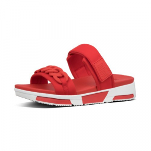 Fitflop - HEDA CHAIN SLIDES RED