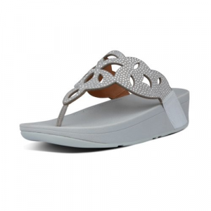 Fitflop - ELORA CRYSTAL TOE THONGS SILVER