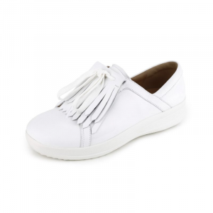 Fitflop - F-SPORTY TM II LACE UP FRINGE SNEAKERS LEATHER URBAN WHITE