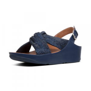 Fitflop - TWISS CRYSTAL BACK-STRAP SANDALS MIDNIGHT NAVY