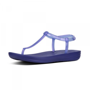 Fitflop - iQUSION SPLASH PEARLISED - BACK-STRAP SANDALS - ILLUSION BLUE es