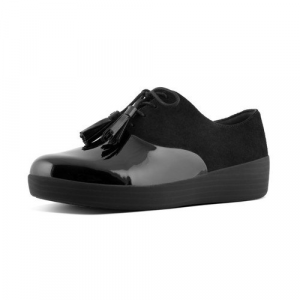 Fitflop - CLASSIC TASSEL TM SUPEROXFORD ALL BLACK SUEDE