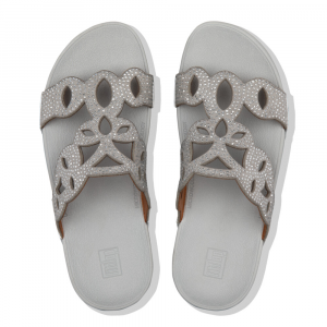 Fitflop - ELORA CRYSTAL SLIDES SILVER