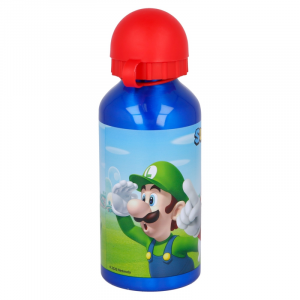 Borraccia in allumino con portamerenda e tovaglietta Super Mario