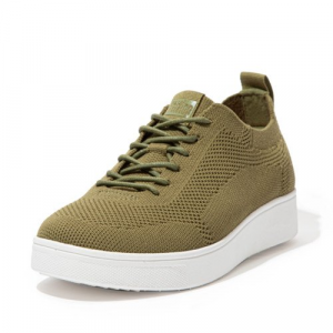 Fitflop - RALLY TONAL KNIT SNEAKERS OLIVE GREEN