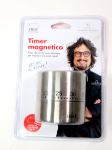 Timer orologio cucina in acciaio Borghese