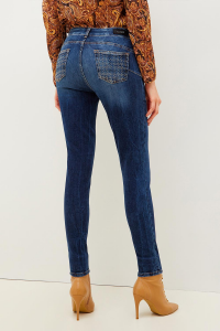 Skinny Bottom Up Jeans with Strass