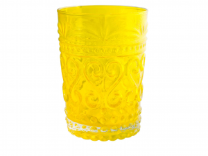 6 Bicchieri In Vetro Fiesole Colore Assortito Cl26