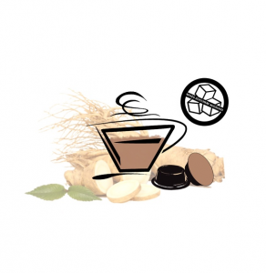 Caffè al ginseng AMARO - confezione con capsule compatibili A MODO MIO