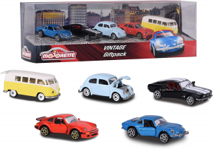 Majorette - Set da 5 veicoli Vintage Edition (modelli assortiti)