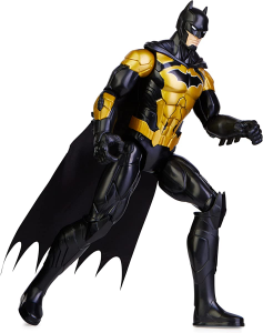 Dc Comics  - Personaggio Batman Oro e Nero in scala 30 cm con decorazioni originali, mantello e 11 p