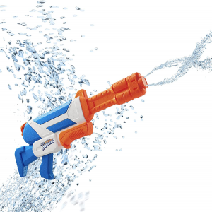 Nerf Super Soaker, soaker Twister, 2 getti d'acqua incrociati, lancio con azione a pompa, divertimen