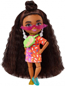 Barbie - Bambola Extra Mini Mod Sdos,  (Mattel HGP62)