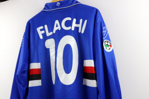 1999-00 Sampdoria Maglia #10 Flachi Dreamcast Match Worn COA