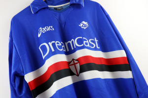 1999-00 Sampdoria Maglia #10 Flachi Dreamcast Match Worn COA