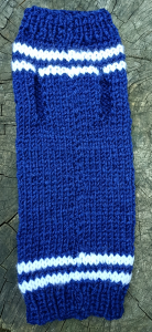 MAGLIONCINO invernale blu a righe in lana taglia 35