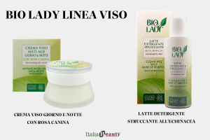 Bio Lady linea viso Crema viso + Latte detergente struccante