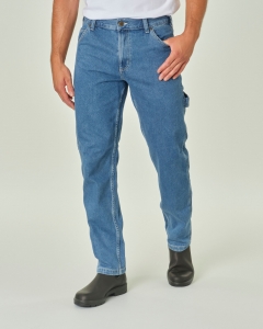 Jeans Work Carpenter in puro cotone lavaggio medio