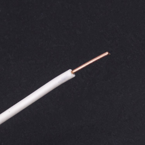 Electrical cable 0.75 sq. mm unipolar white PVC rigid H05V-U