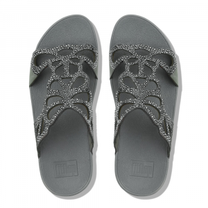 Fitflop - BUMBLE CRYSTAL SLIDE PEWTER es