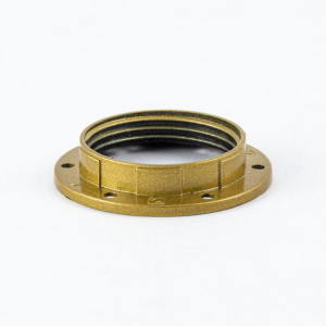 Ghiera bassa slim Ø55 mm per portalampada E27 oro